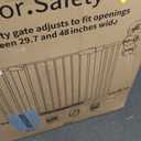Cumbor 30-48 in Baby Gate for Stairs, Auto Close Dog Gate Indoor, Black