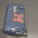 Initial Travel Makeup Bag for Women, Personalized Gift Large Double Layer Make Up Gift Cute Cosmetic Bag, Makeup Pouch Wide-open Roomy Makeup Travel Bags Birthday Thanksgiving Gifts for Her Blue -B