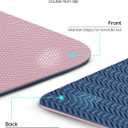 Heathyoga Yoga Mat Non Slip TPE Pilates Exercise Mats for Home Workout Gym Fitness Eco Friendly Thick Hot Yoga Mat with Strap Body Alignment,72"x 26" Thickness 1/4"