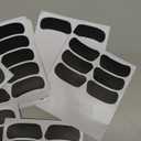 100 Pairs Sports Eye Black Stickers Set for Softball, Football, Lacrosse, Baseball Party Favors - Eye Stickers with 2 Pencils for Party Game Day Sports Supplies (Black)