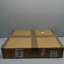 Wooden Foldable Pet Dog Safety Gate - 4 Panels 72" Wx24 H- Hand Carved Solid Wood and MDF Head Gamla - Free Standing Portable Indoor Doorway Hall Stairs Dog Puppy Fence - Fully Assembled - White (72"x24" Gamla 4 Panels, White)