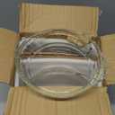 Kingrol 3 Pack Glass Pie Plates with Handles, 9 Inches Baking Dishes, Clear Glass Serving Plates for Snacks, Salads, Desserts