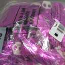 Retrowavy 36 Pcs 12 Inch Cheerleader Poms and Large Cheer Hair Bow for Girl, Poms with Handle for Breast Cancer Procession Halloween Softball Dance