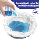 Super Absorbent Commode Pads 50 Count  Disposable Gel Pads for Bedside Commode Liners, Portable Toilets, Bedpans & Potty Chairs  Fast Absorption, No Mess, Medical Grade Protection