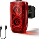 APECYC Bike Tail Light with Dual Light Heads, USB Rechargeable Bicycle Rear Light for Night Riding with 5 Modes Ultra Bright Safety Taillight for Road Mountain Commuter Cycling Accessories