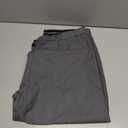 Mens Dress Pants Straight Leg Pleat-Front Casual Suit Pants Plain Comfort Work Office Business Lounge Trouser Long (38W x 32, Large, Grey)