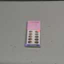 BTArtbox Extra Short Almond Press On Nails - Brown Cat Eye Press On Nails with Glue for Women, Opaque Soft Gel Glue On Nails in 16 Sizes - 32 Stick On Nails Kit, Heart Coffee Art