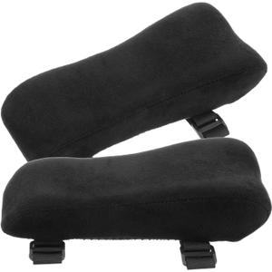 2 pcs Ergonomic Office Chair Arm Pads, Memory Foam Armrest Pads for Office Chair Gaming Chair Arm Rest Covers for Desk Chair, Armrest Cushions for Elbow Pressure Relief
