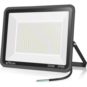 300W LED Flood Light (2000W Equivalent), Super Bright 42,500LM 5000K Daylight IP66 Waterproof Security Outdoor LED Arena Lights Commercial Lighting Floodlight for Backyard|Court|Stadium|Yard
