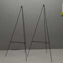 2Pcs 36In Christmas Wreath Stand Christmas Wreath Holder for Cemetery Gravestone Wreath Stands Large Wire Easel Flower Holders for Grave Holiday Outdoor