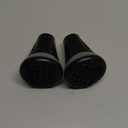 Rehand Cane Tips, 3/4 Inch All Terrain Tip for Cane & Crutch, 3/4'' Rubber Replacement Foot Pad, 0.75 Inch Cane Tips Heavy Duty, Walking Cane Tips and Crutch Tips(Pack of 2) (Black-1)