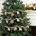 Pinkunn 10 ft Christmas S'Mores Banners Decoration Wooden Smores Man Cookie Garland Winter Hot Cocoa Bar Marshmallow Snowman Banner Winter Farmhouse Hanging Garland for Christmas Tree Fireplace Wall