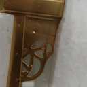 JHY DESIGN Set of 2 Outdoor Candle Lanterns 22"&17" H Decorative Vintage Metal Candle Holders for Garden Porch Indoor Outdoor Parties Weddings Patio Home Decor(Gold)