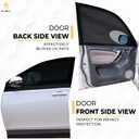 EcoNour Car Front Side Window Sun Shades Compatible for Toyota Rav4 | 2Pack Breathable Super Stretchy Mesh Sun Shade | Heat Block UV Protection Car Window Screen Covers | Mosquito Net Curtains