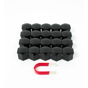 for Jeep Grand Cherokee and Grand Cherokee L Lug Nut Covers - 20 Glossy Black Wheel Nut Caps