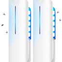 Fruit Fly Traps Indoor for Home: Plug in Mosquito Bug Zapper Gnat Moth Catcher with 9W Night UV Light, 2 Devices 20 Sticky Glue Board Refills for Indoors Flying Insect Trap