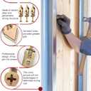 5 x Self-Drilling Drywall Anchors, Drywall Anchors and Screws Kit, Wall Anchors for Drywall and Repair Tool Easy for Fixing Decor(60pcs)