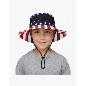 Century Star Outdoor Kids Sun Hat UPF 50+ Quick Dry Adjustable Bucket Hat Windproof Waterproof Beach Fishing Safari Hat