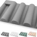 Soap Dish for Shower, Bathroom & Kitchen  Non-Slip, Self-Draining Design to Keep Soap Dry, Extend Soap Life  Easy to Clean, Compact & Durable (Grey, 1 pcs)