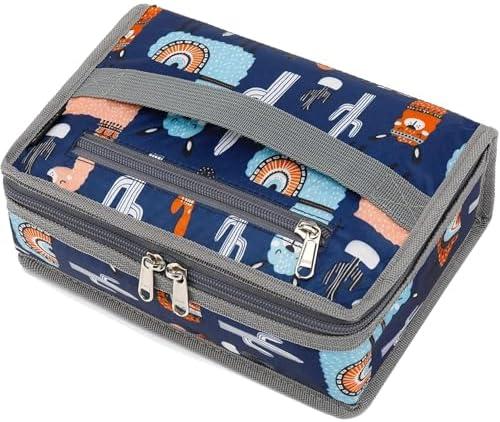 FlowFly Small Insulated Lunch box Portable Soft Bag Mini Cooler Thermal Meal Tote Kit with Handle for Work & School (Alpaca)