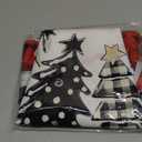 DISENB Christmas Tree Skirt 48 Inch, Red and Black Buffalo Plaid Xmas Tree Skirt, Winter Christmas Tree Mat for Home Party Holiday Indoor Outdoor Decorations