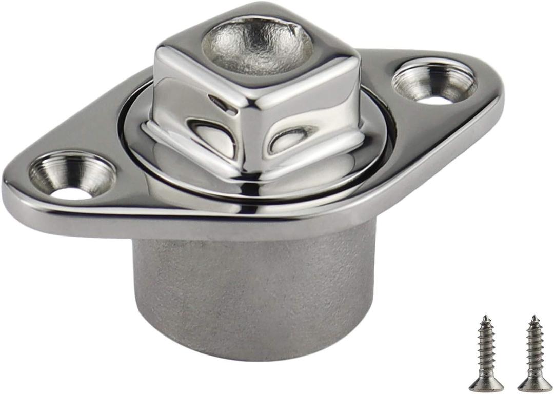 NRC&XRC Stainless Steel 316 Marine Grade Boat FIT 1-1/4IN Hole Garboard Drain Plug W/Screws&O Ring