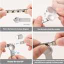 ITingstere Italian Charms Bracelet Sets with 8Pcs Charms and Opening Tools,Cherry 9mm Italian Modular Charm Bracelet Link Handmade