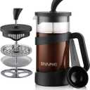 Sivaphe Small French Press 12oz Light-weight Durable High Borosilicate Carafe/Tea Maker Single Serve Coffee Press Frothed Brewer