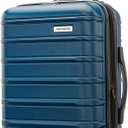 Samsonite Omni 2 Hardside 3 Piece Set - Includes Global Carry-On, Medium, & Large Checked Suitcases - 360 Dual Spinner Wheels - Integrated TSA Lock & Expansion - Lagoon Blue