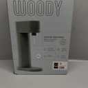 Woody Sparkling Water Maker - Silent Carbonated Water Machine Made of Renewable Wood Composite and 1L Water Bottle - Without CO2 Cylinder - Seltzer Maker Machine - Colour Sage Green