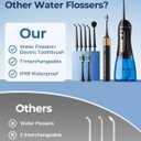 Electric Toothbrush with Water Flosser for Teeth, Sonic Electric Toothbrush and Electric Floss for Adults and Kids, Water Dental Picks, Cleaning and Flossing Dental Care, Waterproof