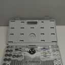 60-Pc Master Tap and Die Set - Include SAE Inch Size #4 to 1/2 and Metric Size M3 to M12, Coarse and Fine Threads | Essential Threading Rethreading Tool Kit with Complete Accessories and Storage Case