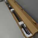 1 Inch Blackout Curtain Rods for Windows Patio, Adjustable Room Divider Curtain Rod Wall Mount & Ceiling Mount for Indoor & Outdoor, Black, 72" to 144"