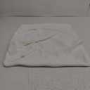 Wedge Pillow Cover for 24x21x8 Leg Elevation Cushion, Knee Pillow Cover, Hypoallergenic Replacement Pillowcase with Zipper & Pockets (White)