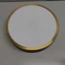 Flush Mount Ceiling Light Fixture, Black Gold LED Ceiling Light, 13 Inch 22W Dimmable Modern Flush Mount Lights for Hallway, Bedroom, Kitchen