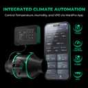 MARS HYDRO 6 inch Grow Tent Ventilation System Kit, Inline Duct Fan with iControl Temperature & Humidity Controller, App Remote Control, Carbon Filter Combo +25Ft Ducting,Air Filtration Kit, 6 inch/Temp CNTLR Kit