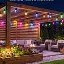 XMCOSY+ Smart Outdoor String Lights, 98Ft Patio Lights Waterproof, App Control, Compatible with Alexa, RGBCWIC Color Changing LED String Light for Outside