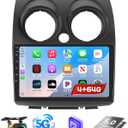 Car Stereo Radio for Nissan Rogue Sport Qashqai 2008 2009 2010 2011 2012 2013 with Wireless Carplay Android Auto, 4+64G 9 inch Thouch Screen Bluetooth Radio with GPS WiFi AHD Backup Camera 32EQ