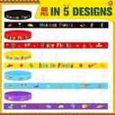 Bucherry 60 Pcs Mexican Fiesta Rubber Bracelets Cinco De Mayo Silicone Wristbands Fiesta Party Mexican Bracelets Cactus Maracas Stretch Wristband for Adults Birthday Party Favors Goodie Bag Stuffers