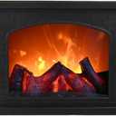 Ragyzity Decorative Small Fireplace Lantern, Flameless Portable Electric Light, Cozy Indoor Mini Fireplace for Home Christmas Decor