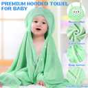 Kenning 4 Pack 28 x 55 Inch Hooded Baby Towels Toddler Bath Towel Toddler Baby Towels with Hood, Hooded Kids Bath Towel for Boy Girl 0-5 Year, Absorbent Thick Soft, Large Size, 4 Colors