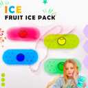 Kids Ice Pack, Hot or Cold Pack Gel Cooling Pad, Reusable for Injuries Medical Health,Swelling and Pain Relief, Tired Eyes, Child Injury, Headache, Sinus Relief (Smiling Ice Bag)