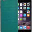 Casecious Compatible with iPhone 6 or 6s Crossline Slide Grids Soft Slim TPU Cell Phone Mobile Basic Back case Cover casing funda para (Green)