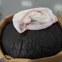 Hobestluk 4ft Bean Bag Chairs for Adults Large Beanbag Chair with Chevron Plush Fur Cover Big Bean Bag Chair for Living Room Bedroom Dorm Office - White, (44 x 44 x 24)