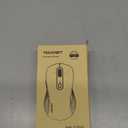 TECKNET Wireless Bluetooth Mouse, [USB + BT1 + BT2] Silent Click,4-Way Scroll Wheel Wireless Mouse for Laptop, Full-Size, 4800 DPI Computer Mice, Dual Mode for Laptop, PC, iPad, MacBook - Grey (Gun color)