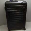 3Pcs (20/24/28) Luggage Set, HardShell Lightweight TSA Lock Only 20" with Front Pocket, 21.65*15.35*7.87" Fits Overhead Cabin, 24" (26*17.7*10.2") and 28" (19.68*11.81*29.92") Checked Luggage, Black