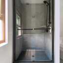48" x72"ASD Series Bypass Shower Door with Klearteck Treatment (5/16" Thickness) Low Ceiling 72" (Matte Black)
