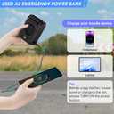 2 x Deller Portable Fan Rechargeable Personal Fan with 10000mAh Waist Clip On, 24H Runtime 3-Speed Hands-Free Shirt Fans, 6500RPM Wearable Neck Fans for Outdoor, Camping, Hiking, Travel (Black-01)