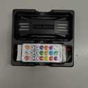 PC Fan ARGB Controller Integrator, Remote Control Computer ARGB Light Change Adapter, 8 PWM Fan Speed Controller Ports, 10 5V ARGB Ports for Fan/Light Bar,Magnetic Installation (Black