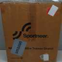 Sportneer Bike Trainer - Magnetic Stationary Bike Stand for 26-28" & 700C Wheels - Adjustable 6 Level Resistance Bike Trainer Stand for Indoor Riding with Quick Release Lever & Front Wheel Riser Block (Black)